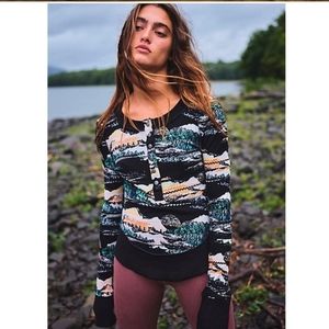 Free People Rally Printed Top